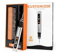 Resparked Cordless Rechargeable Engraving Pen - 50+ Surfaces Compatible, 30 Free Bits & Mastery Guide Included, Beginner-Friendly for Artists & DIY Enthusiasts