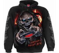 Respawn Drawstring Hoodie Spiral Direct Black 7-8 Years