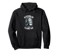 Respawn Me After Feeding Time Cat Retro Pullover Hoodie