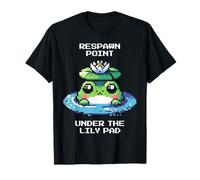 Respawn point: Under the lily pad | Frog Pixel Art Retro T-Shirt