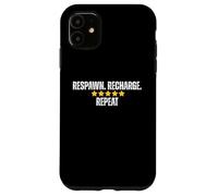 Respawn Recharge Repeat Five Star Gaming Humor Case for iPhone 11