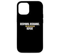 Respawn Recharge Repeat Five Star Gaming Humor Case for iPhone 12/12 Pro