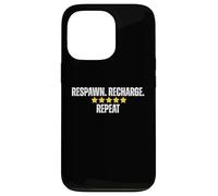 Respawn Recharge Repeat Five Star Gaming Humor Case for iPhone 13 Pro