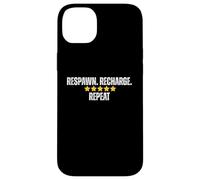 Respawn Recharge Repeat Five Star Gaming Humor Case for iPhone 14 Plus
