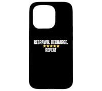 Respawn Recharge Repeat Five Star Gaming Humor Case for iPhone 15 Pro