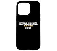 Respawn Recharge Repeat Five Star Gaming Humor Case for iPhone 15 Pro Max
