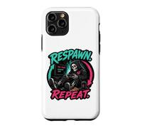 Respawn Repeat Gamer Skeleton Retro Arcade Graphic Case for iPhone 11 Pro