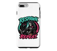 Respawn Repeat Gamer Skeleton Retro Arcade Graphic Case for iPhone 7 Plus/8 Plus