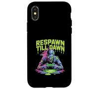 Respawn Till Dawn Zombie Gamer Horror Halloween Case for iPhone X/XS