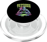 Respawn Till Dawn Zombie Gamer Horror Halloween PopSockets PopGrip for MagSafe