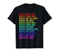 Respect All Gays - Pride - Black, Asian, Trans, Disabled T-Shirt