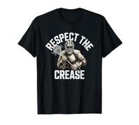 Respect Crease Lacrosse Goalie Field Lax Goal Defender T-Shirt