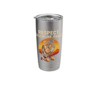 Respect Discipline Power Muay Thai Fighter Stainless Steel Insulated Tumbler