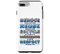 Respect Earth Reduce Reuse Recycle Environmental Awareness Case for iPhone 7 Plus/8 Plus