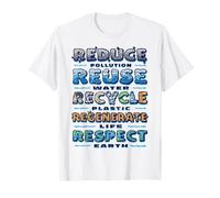 Respect Earth Reduce Reuse Recycle Environmental Awareness T-Shirt