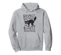 Respect Existence Expect Resistance Animal Rights Activist Pullover Hoodie