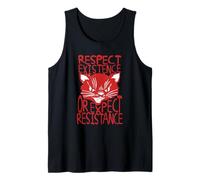 Respect existence or Expect Resistance Wolf Tank Top