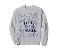 Respect Is The Answer African Animals Safari National Park Sweatshirt