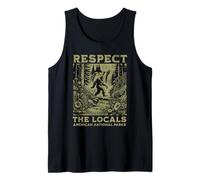 Respect Locals Sasquatch American National Parks Bigfoot Tank Top