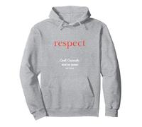 Respect | Mens and Womens Unisex Comfy Sweatshirt Pullover Hoodie, Adult Unisex, Heather Grey, Large