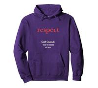 Respect | Mens and Womens Unisex Comfy Sweatshirt Pullover Hoodie, Adult Unisex, Purple, Small