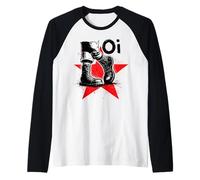 Respect Oi Punk Rock Boots and Star Punks Not Dead Music Raglan Baseball Tee