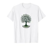 Respect Respect Nature Tree Design Eco-Friendly T-Shirt, Men, White, M