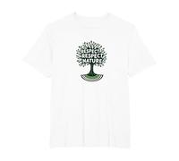 Respect Respect Nature Tree Design Eco-Friendly T-Shirt, Men's Big and Tall, White, 5X Tall