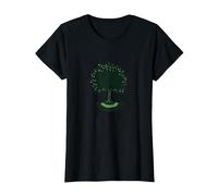 Respect Respect Nature Tree Design Eco-Friendly T-Shirt, Women, Black, M