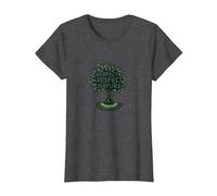 Respect Respect Nature Tree Design Eco-Friendly T-Shirt, Women, Dark Heather Grey, L