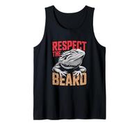 Respect The Beard! Bearded Dragon Exotic Pet Reptile Lover Tank Top