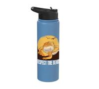 Respect The Beard Bearded Dragon Sunset Stainless Steel Insulated Water Bottle