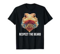 Respect The Beard Funny Bearded Dragon T-Shirt