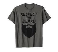 Respect The Beard Funny Big Beard Appreciation Fathers Day T-Shirt