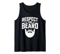 Respect The Beard Funny Facial Hair Enthusiast Tank Top