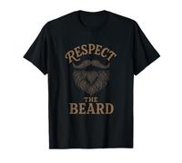 Respect The Beard - Grooming Hipster Masculine Art T-Shirt