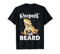 Respect The Beard - Pogona & Bearded Dragon T-Shirt
