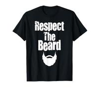 Respect The Beard Tee - Beards Lover Bearded Men Gift T-Shirt
