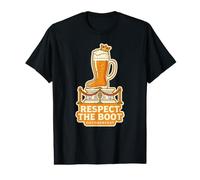 Respect The Boot Oktoberfest Enthusiast Beer German Festival Value Graphic T-Shirt