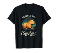 Respect The Capybara - Funny Wildlife Humor T-Shirt