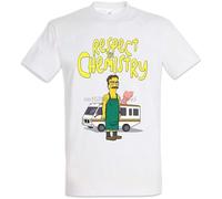 Respect The Chemistry T-Shirt - Breaking Walter Bad White Lets Cook Cartoon t Shirt Men Mens T Shirt White