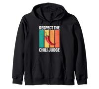 Respect The Chili Judge - Chili Cook Off Zip Hoodie