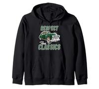 Respect The Classics Vintage Auto Car Lover Zip Hoodie