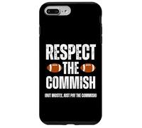 Respect The Commish Funny Fantasy Football Commissioner Case for iPhone 7 Plus/8 Plus