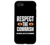 Respect The Commish Funny Fantasy Football Commissioner Case for iPhone SE (2020) / 7/8