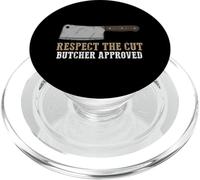 Respect The Cut Butcher Approved Culinary Meat Butcher PopSockets PopGrip for MagSafe