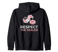 Respect The Dealer Casino Table Pit Boss Zip Hoodie