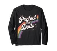 Respect the Dolls Gender Equality Rainbow Design Long Sleeve T-Shirt