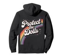 Respect the Dolls Gender Equality Rainbow Design Pullover Hoodie