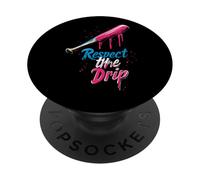 Respect The Drip Baseball Drip Boys Ice Cream Drip Ice Cream PopSockets Adhesive PopGrip